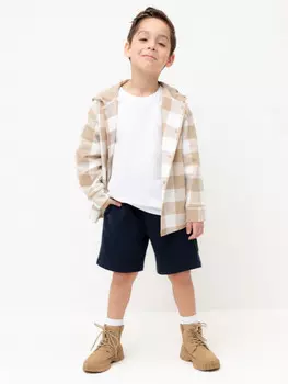 Шорты на резинке для мальчика для мальчиков CROCKID, КР 400540, цвет - синий