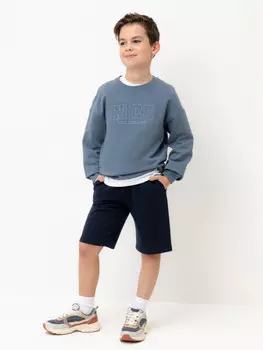 Шорты на резинке для мальчика для мальчиков CROCKID, КР 400540-1, цвет - синий