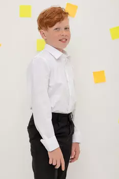 Сорочка с длинными рукавами для мальчика для мальчиков CROCKID, ТК 39031, цвет - белый
