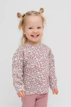 Свитшот для девочки для девочек CROCKID, КР 302308, цвет - розовый