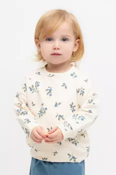 Свитшот для девочки для девочек CROCKID, КР 302308, цвет - светло-бежевый