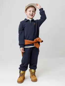 Свитшот для мальчика для мальчиков CROCKID, КР 302798, цвет - темно-синий