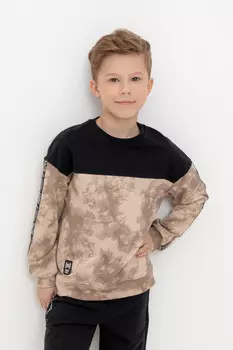 Свитшот для мальчика для мальчиков CROCKID, КР 302602, цвет - бежевый