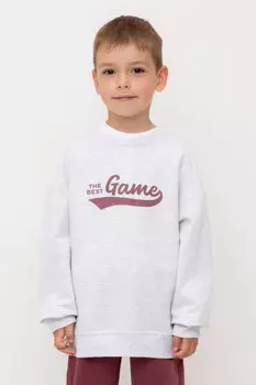 Свитшот для мальчика для мальчиков CROCKID, КР 302692, цвет - светло-серый5