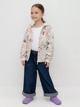 Толстовка на молнии для девочки для девочек CROCKID, КР 302432, цвет - светло-розовый