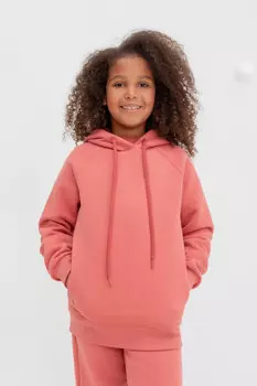 Толстовка с капюшоном для девочки для девочек CROCKID, КР 302167, цвет - розовый