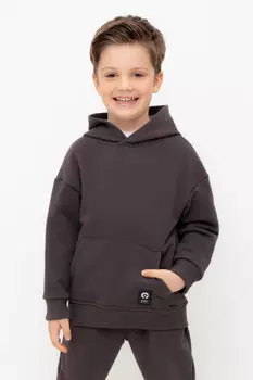 Толстовка с капюшоном для мальчика для мальчиков CROCKID, К 302579, цвет - коричневый