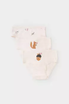 Трусы для девочек CROCKID, К 1909-3уп, цвет - сливки2