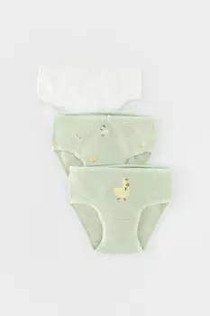 Трусы для девочек CROCKID, К 1909-3уп, цвет - голубой