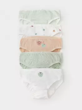 Трусы для девочек CROCKID, К 1931-5уп, цвет - зеленый