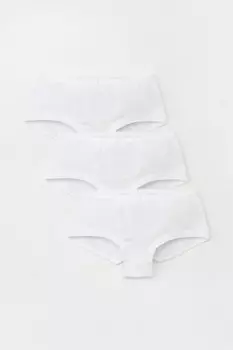 Трусы для девочек CROCKID, К 1964-3уп, цвет - белый