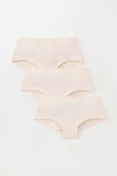 Трусы для девочек CROCKID, К 1964-3уп, цвет - светло-розовый