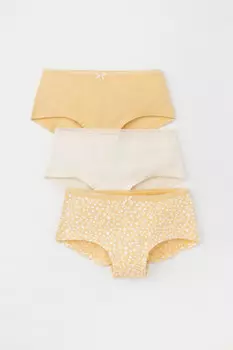 Трусы для девочек CROCKID, К 1964-3уп, цвет - желтый