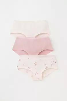 Трусы для девочек CROCKID, К 1964-3уп, цвет - светло-розовый