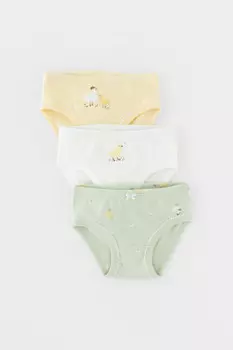 Трусы для девочек CROCKID, К 1978-3уп, цвет - голубой