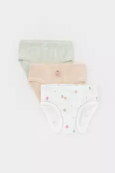 Трусы для девочек CROCKID, К 1978-3уп, цвет - зеленый