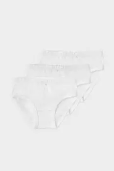 Трусы для девочек CROCKID, К 1978-3уп, цвет - белый