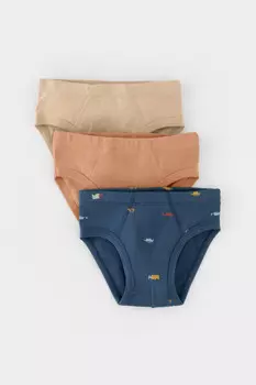 Трусы для мальчиков CROCKID, К 1928-3уп, цвет - синий