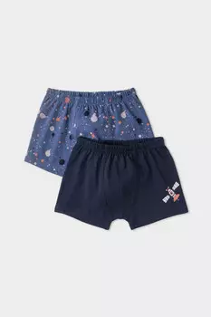 Трусы для мальчиков CROCKID, К 1930-2уп, цвет - темно-синий
