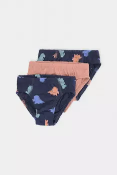 Трусы для мальчиков CROCKID, К 1966-3уп, цвет - темно-синий