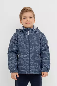 Утепленная куртка для мальчика для мальчиков CROCKID, ВК 30135/н/2 ГР, цвет - черный3