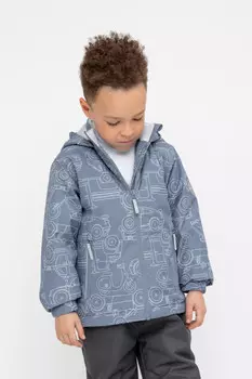 Утепленная куртка для мальчика для мальчиков CROCKID, ВК 30135/н/3 ГР, цвет - темно-серый