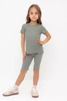 Велосипедки для девочек CROCKID, КР 400556-1, цвет - зеленый