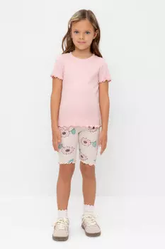 Велосипедки для девочек CROCKID, КР 400797, цвет - бежевый