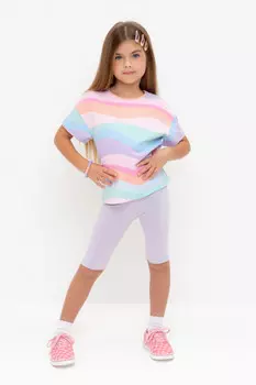 Велосипедки для девочек CROCKID, КР 4036-1, цвет - фиолетовый