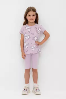 Велосипедки для девочек CROCKID, КР 4036, цвет - фиолетовый