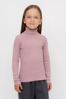 Водолазка базовая для девочек CROCKID, КР 301477, цвет - розовый