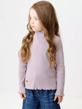 Водолазка в рубчик для девочки для девочек CROCKID, КР 302872, цвет - фиолетовый