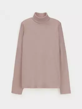 Водолазка в рубчик для девочки для девочек CROCKID, КР 301477, цвет - кофейный