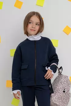 Жакет для девочек CROCKID, К 302152, цвет - синий