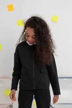 Жакет для девочек CROCKID, К 302152, цвет - черный