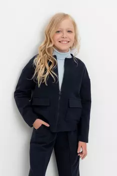 Жакет для девочек CROCKID, К 302491, цвет - синий