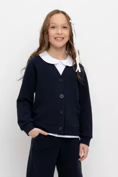 Жакет для девочек CROCKID, К 302497, цвет - синий