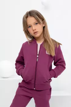 Жакет для девочек CROCKID, КР 302175, цвет - фиолетовый
