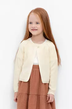 Жакет для девочек CROCKID, КВ 30092/24, цвет - бежевый