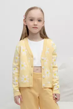 Жакет для девочек CROCKID, КВ 30150, цвет - желтый