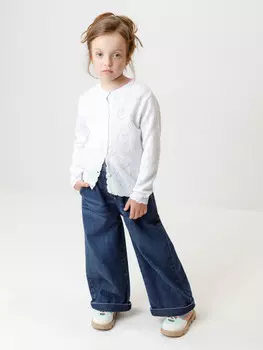 Жакет для девочек CROCKID, КВ 30152/ш, цвет - белый