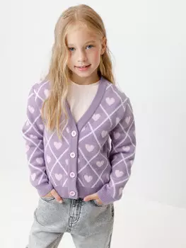 Жакет для девочек CROCKID, КВ 30158/ш, цвет - фиолетовый
