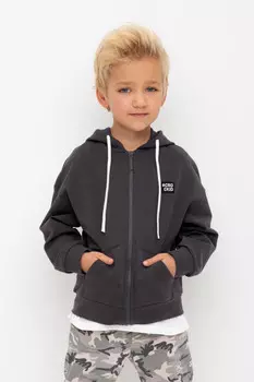 Жакет для мальчиков CROCKID, КП 302531, цвет - темно-серый
