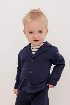 Жакет для мальчиков CROCKID, КР 302021, цвет - темно-синий