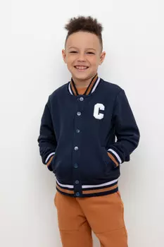 Жакет для мальчиков CROCKID, КР 302173, цвет - темно-синий