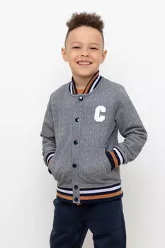 Жакет для мальчиков CROCKID, КР 302174, цвет - серый