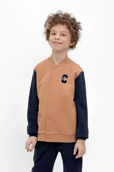 Жакет для мальчиков CROCKID, КР 302379, цвет - коричневый