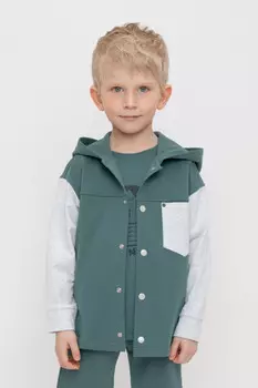 Жакет для мальчиков CROCKID, КР 302404, цвет - зеленый