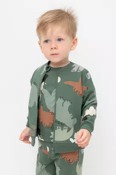 Жакет для мальчиков CROCKID, КР 302539, цвет - зеленый