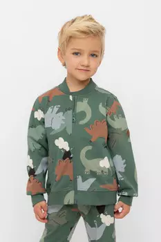 Жакет для мальчиков CROCKID, КР 302543, цвет - зеленый